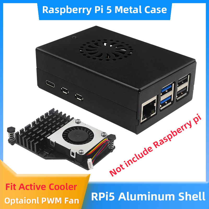 Raspberry Pi 5 8Gb Kit - Raspberry Pi 5 boîtier en alliage