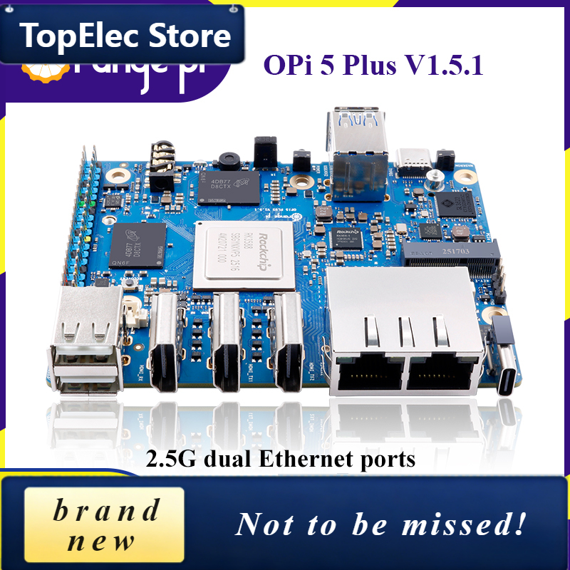 Orange Pi 5 Plus 16Gb - Ordinateur monocarte TopElec OrangePi 5 Plus